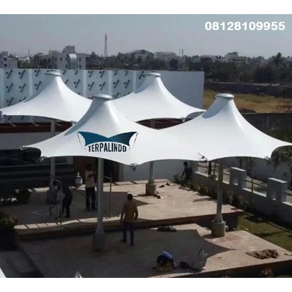 CONIC MEBRANE CANOPY FOR CAFE